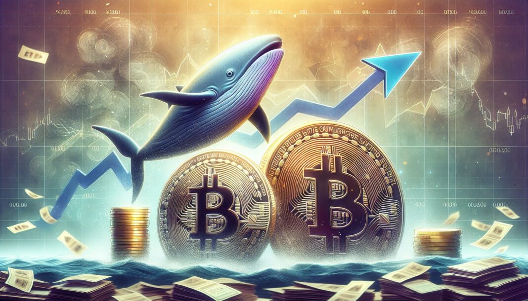 Bitcoin en Ethereum stijgen door whale-activiteit en nieuwe staking-ETF’s